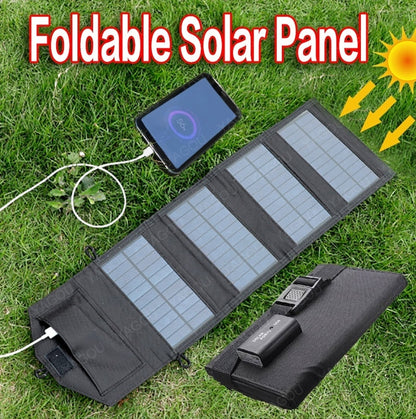 Panel Solar plegable para exteriores.