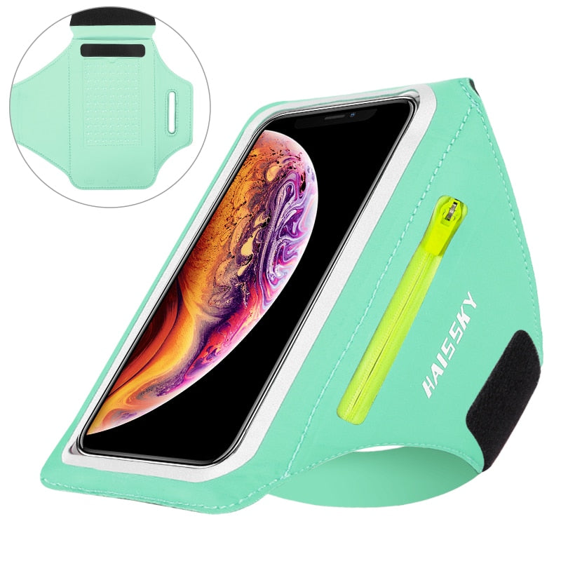 Brazalete deportivo para correr, bolsa con cremallera para Airpods Pro.