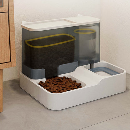 Alimentador automático de gran capacidad para gatos, dispensador de agua, separación húmeda y seca, contenedor de comida para perros, tazón de agua potable, suministros para mascotas.