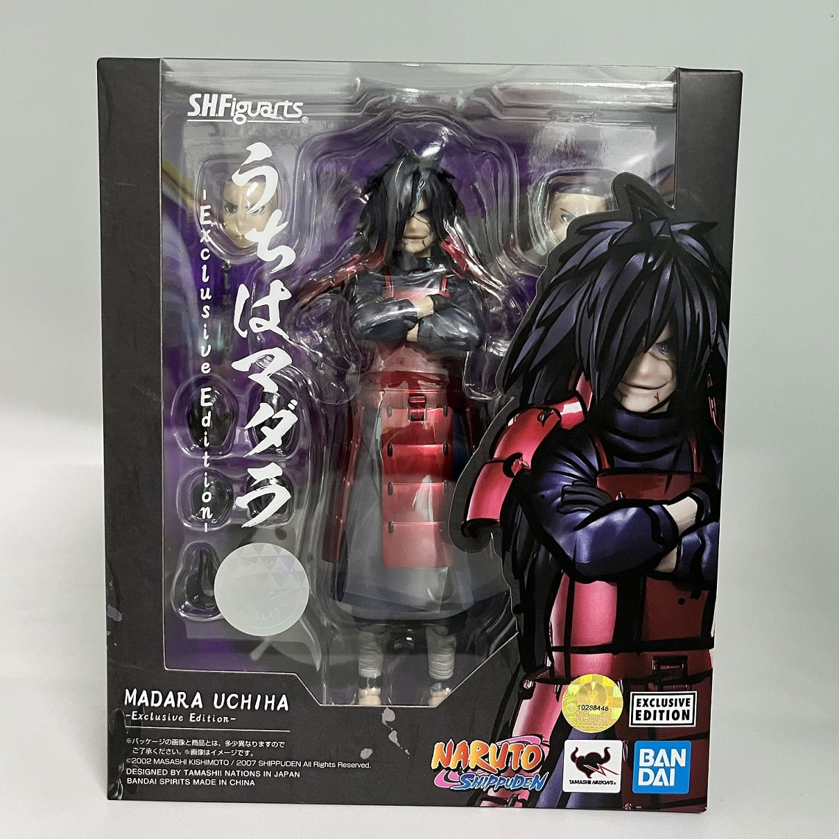 Bandai-figura de acción de Naruto Shippuden Sasuke Sakura Uchiha Madara SHF, modelo Original de SHFiguarts 2,0