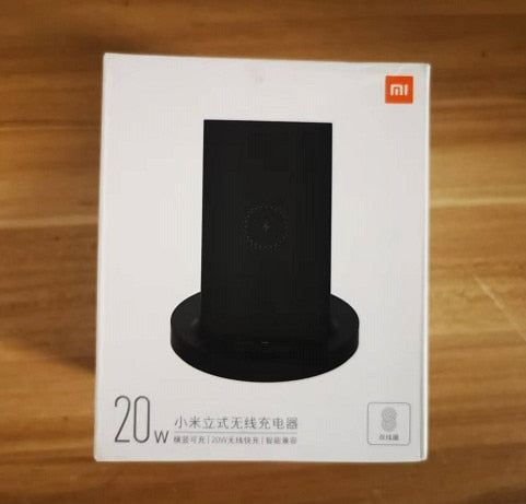 Xiaomi cargador inalámbrico para teléfono móvil, dispositivo de carga de 20W Max con Flash, carga estándar Qi para iPhone/Samsung/Huawei/Oneplus