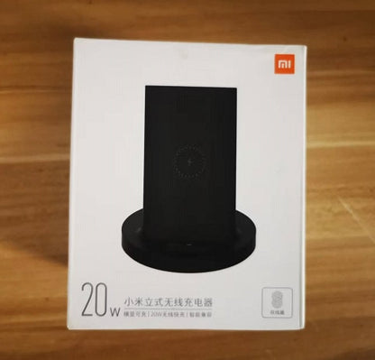 Xiaomi cargador inalámbrico para teléfono móvil, dispositivo de carga de 20W Max con Flash, carga estándar Qi para iPhone/Samsung/Huawei/Oneplus