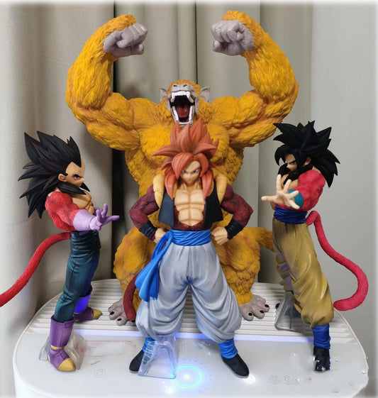 Figura de Dragon Ball de 40cm, estatua de PVC de Son Goku GT Super Saiyan 4, Anime Vegeta Ape, juguete de colección, regalo de Navidad