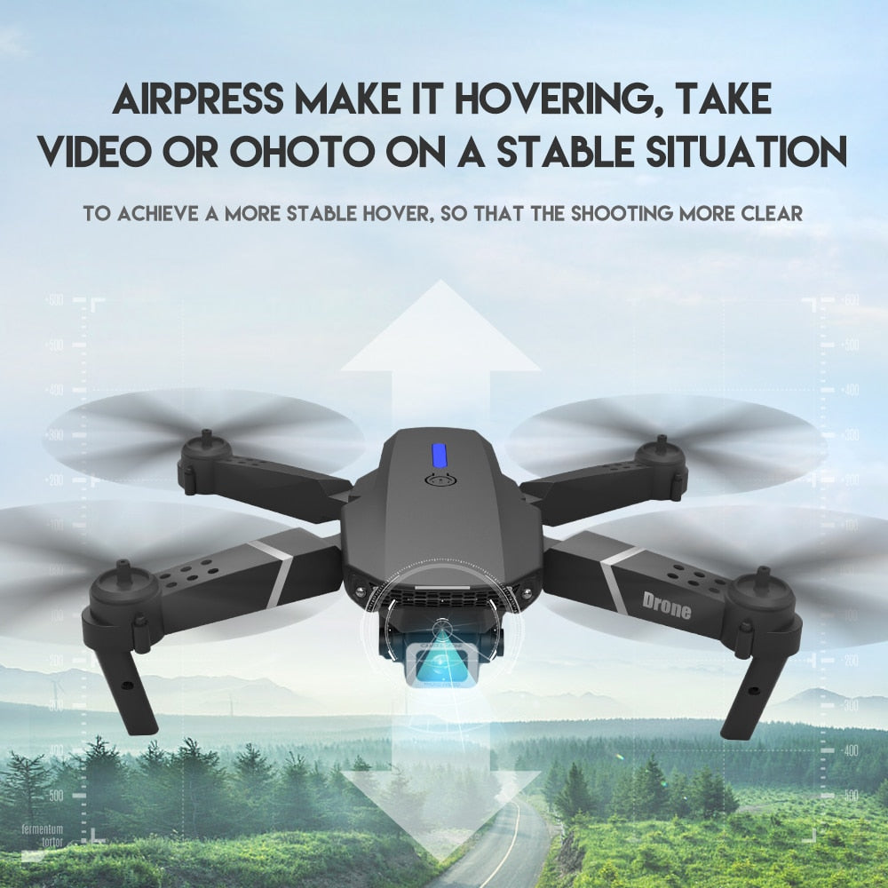 E88Pro-Dron 4K profesional con cámara HD gran angular de 2022 P.