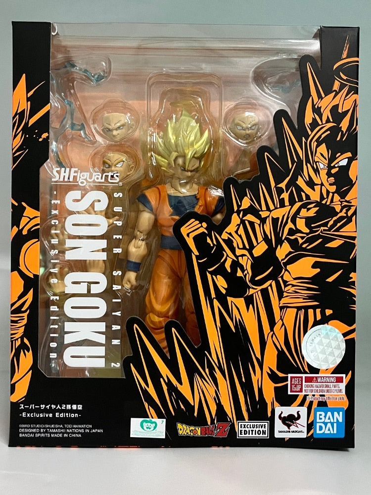 BANDAI-figuras de acción de Dragon Ball Super.