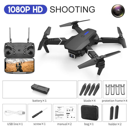 E88Pro-Dron 4K profesional con cámara HD gran angular de 2022 P.