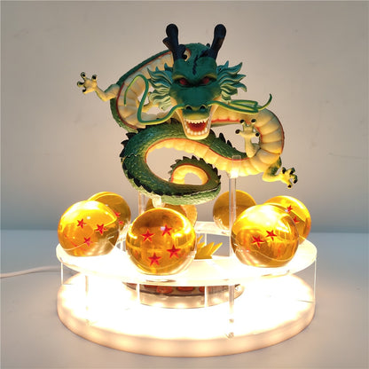 Figuras de acción de Dragon Ball, Son Goku, Broly, Super Saiyan, Vegeta Shenlong, modelo Visual Led, juguetes de PVC