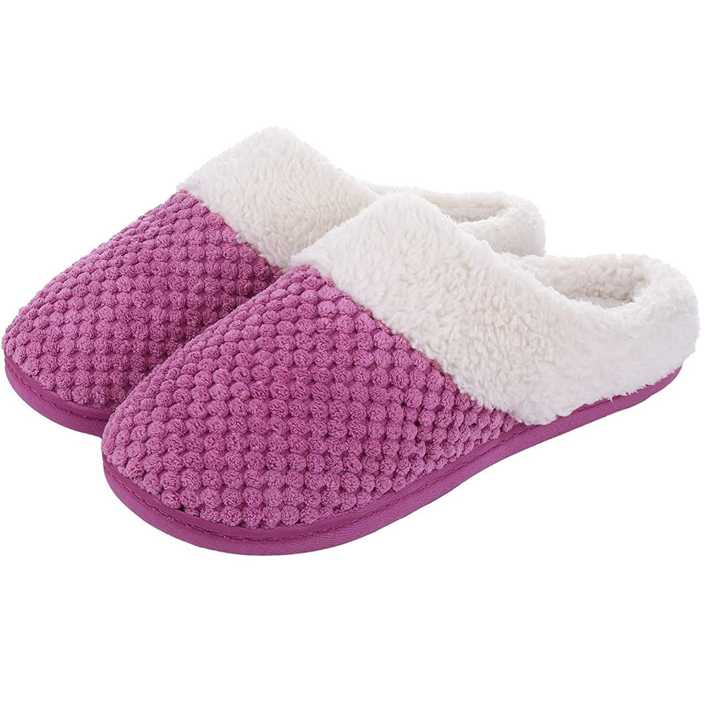 Pantuflas de casa para interiores, espuma viscoelástica.