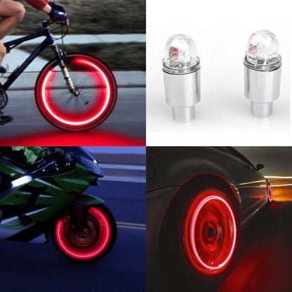 Luz LED para rueda de coche, lámpara de neón estroboscópica para rueda de motocicleta.