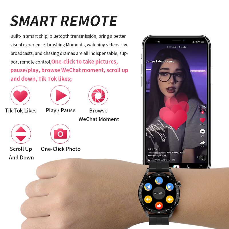 Smartwatch Xiaomi Huawei para hombre y mujer.