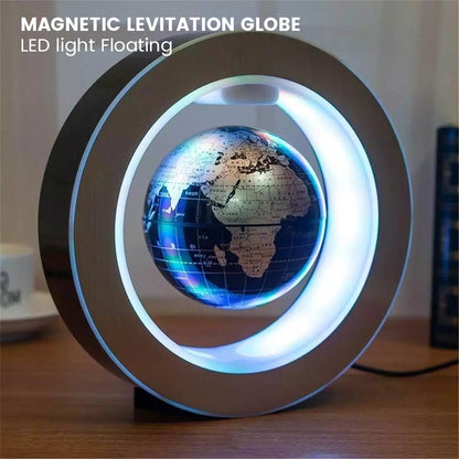 Lámpara de levitación magnética,novedades globo LED flotante, globo giratorio, luces de mesita de noche, novedad, regalos de navidad.